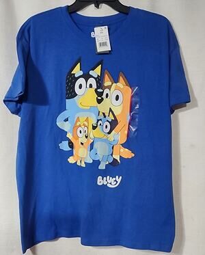 Bluey and family men's shirt XXL